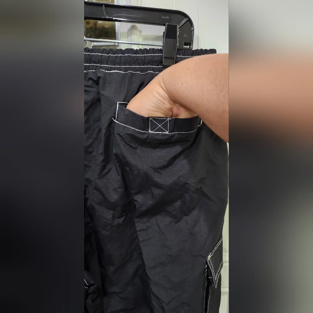 Vintage Sierra Pacific Black Jogger Sports Outdoor Windpants Men's Size XL - Picture 9 of 10